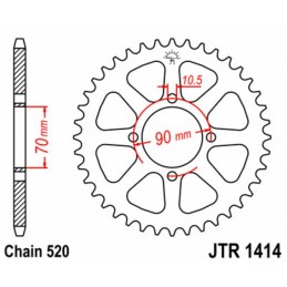 JT SPROCKETS Steel Standard Rear Sprocket 1414 - 520