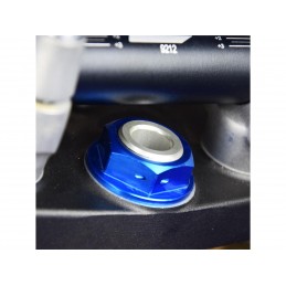 SCAR Steering Stem Nut Blue Yamaha YZ125/250