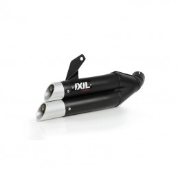 IXIL Dual Hyperlow L3XB Silencer Stainless Steel Black / Aluminium - Suzuki GSR750 - XS8362XB