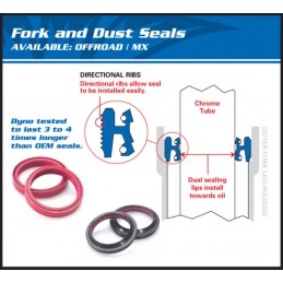 ALL BALLS Fork Oil Seal & Dust Cover - 36x48x10,5