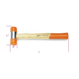 BETA Soft Face Hammer Size 35 Wooden Shaft