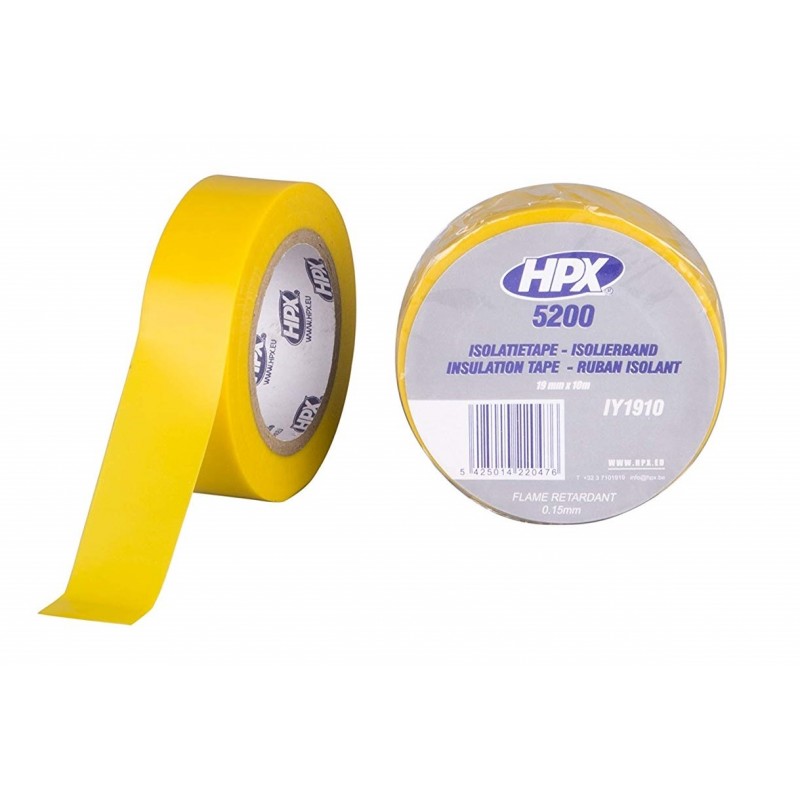 HPX Insulation Duct Tape Yellow 19mm x 10m