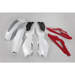 UFO Plastic Kit OEM Color White/Red/Grey Husqvarna CR125/CR250