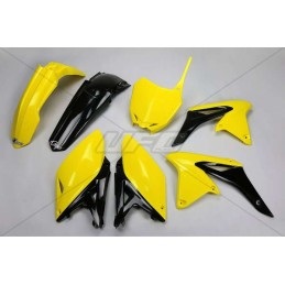 UFO Plastic Kit OEM Color (2014) Yellow/Black Suzuki RM-Z250