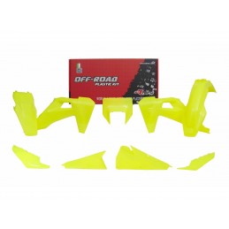 RACETECH Plastic Kit Neon Yellow Husqvarna