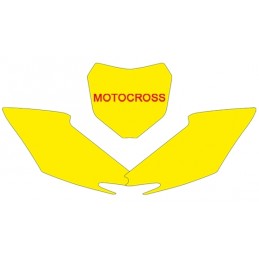 BLACKBIRD Plate Stickers Yellow Honda CRF250R/450R