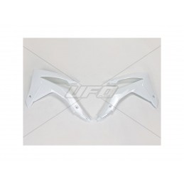 UFO Radiator Covers White Honda CRF250R/450R
