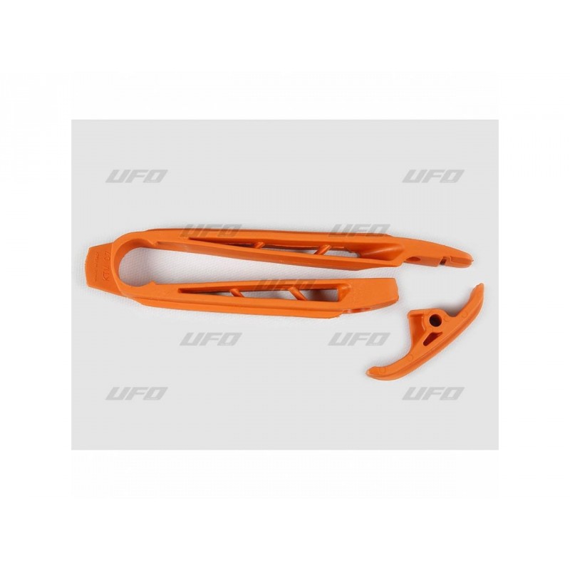 UFO Chain Slider + Lower Chain Sliding Piece Kit Orange KTM