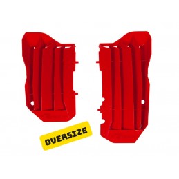 RACETECH Oversized Radiator Louvers Red Honda CRF450R/450RX