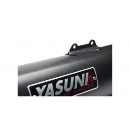 YASUNI Scooter 4 Black Edition Muffler Stainless Steel Black/Carbon End Cap