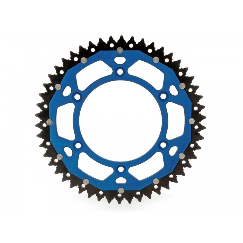 ART Dual-components Rear Sprockets 51 Teeth Ultra-light Self-cleaning Aluminum/Steel 520 Pitch Type 808 Blue