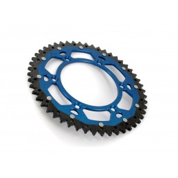 ART Dual-components Rear Sprockets 51 Teeth Ultra-light Self-cleaning Aluminum/Steel 520 Pitch Type 808 Blue