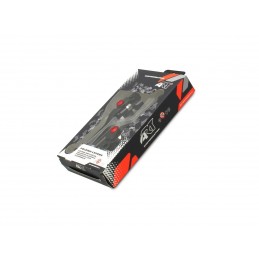 ART Foldable Levers Black/Red Screw by Pair Honda CRF250R/450R/RX