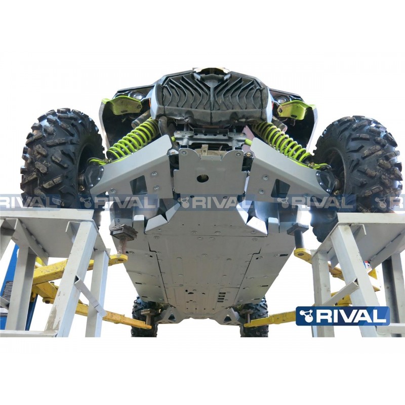 RIVAL Complete Skid Plate Kit Aluminum Can Am Maverick