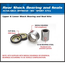 ALL BALLS Bottom Shock Absorber Bearing Kit Suzuki/Honda RM85/CR80/85R