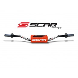 SCAR O² RC Ø28,6mm Handlebar Aluminium without Crossbar White/Orange Pad