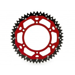 ART Dual-components Rear Sprockets 50 Teeth Ultra-light Self-cleaning Aluminum/Steel 520 Pitch Type 808  Red