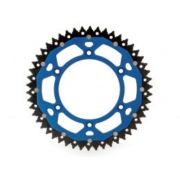 ART Dual-components Rear Sprockets 50 Teeth Ultra-light Self-cleaning Aluminum/Steel 520 Pitch Type 897 Blue