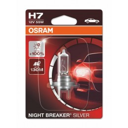 OSRAM H4 Night Breaker Silver Laser Light Bulb 12V 60/55W PX26d - 1 piece