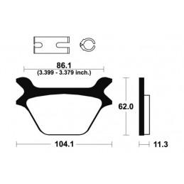 TECNIUM Street Organic Brake pads - MA169