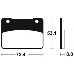 TECNIUM Maxi Scooter Sintered Metal Brake pads - MSS393