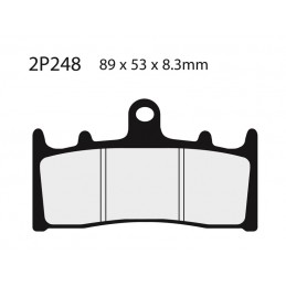 NISSIN Street Semi-Metallic Brake pads - 2P-248NS