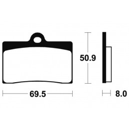 TECNIUM Street Performance Sintered Metal Brake pads - MF66