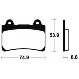 TECNIUM Street Organic Brake pads - MA113