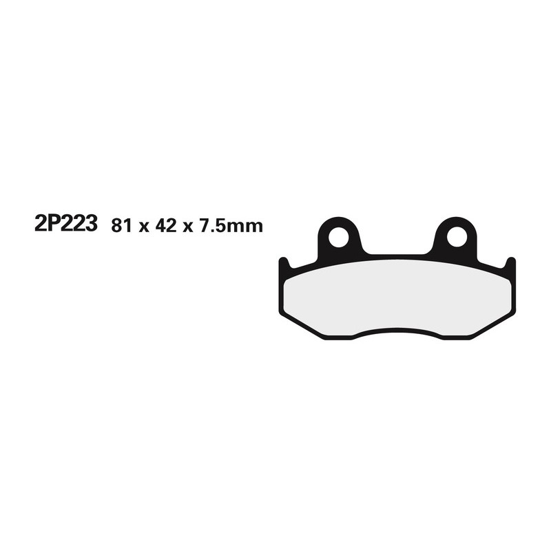 NISSIN Off-Road Semi-Metallic Brake pads - 2P-223GS