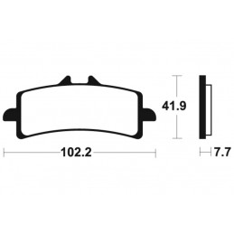 TECNIUM Street Performance Sintered Metal Brake pads - MF341