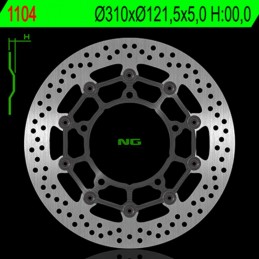 NG BRAKE DISC Floating Brake Disc - 1104
