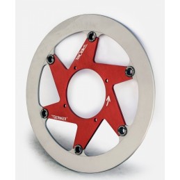 BERINGER Aeronal Stainless Steel Floating Brake Disc - Red K16LGRI