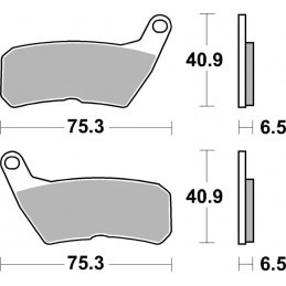 TECNIUM Street Organic Brake pads - MA428