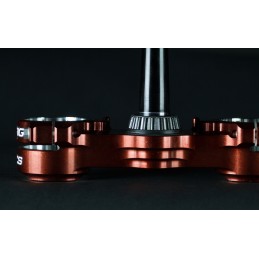 XTRIG Rocs Tech Triple Clamp Orange 22mm offset
