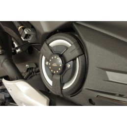 GILLES TOOLING Engine Cover Black/Gold Yamaha T-Max 530/560