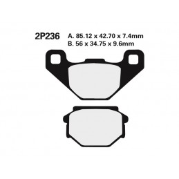 NISSIN Street Semi-Metallic Brake pads - 2P-236NS