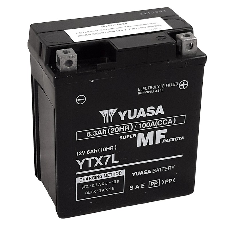 YUASA W/C Battery Maintenance Free Factory Activated - YTX7L FA