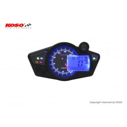 KOSO RX1N+ GP Style 2 Black Panel Universal Dashboard