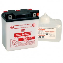 BS BATTERY Battery Conventional with Acid Pack - 6N6-3B-1