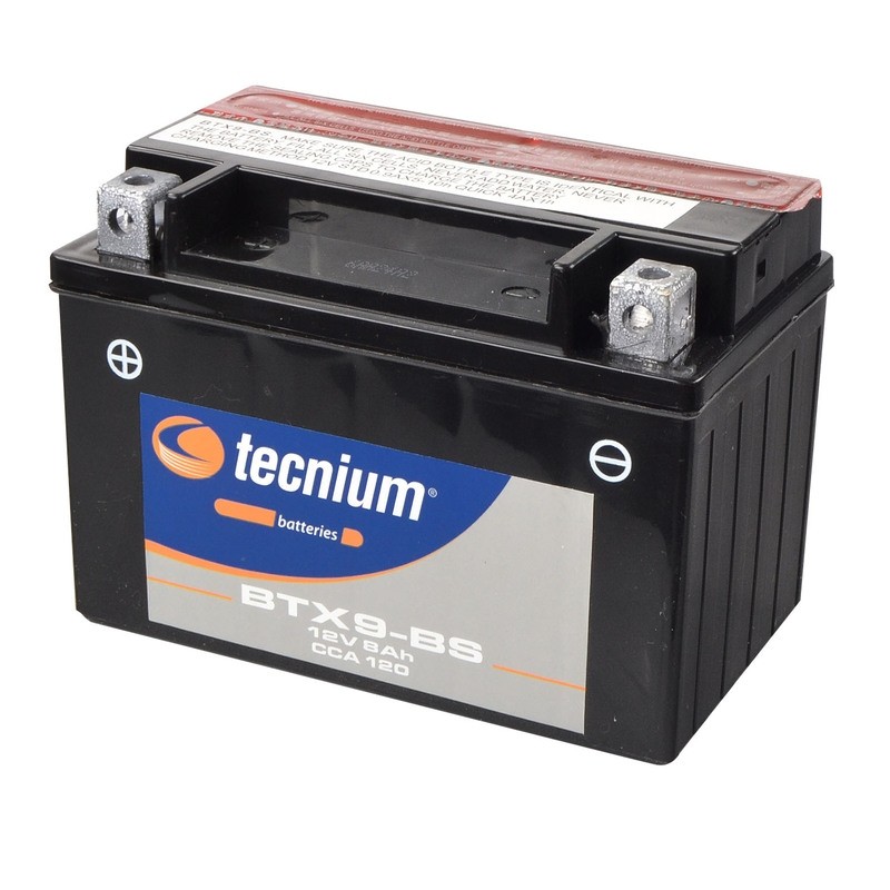 TECNIUM Battery Maintenance Free with Acid Pack - BTX9-BS