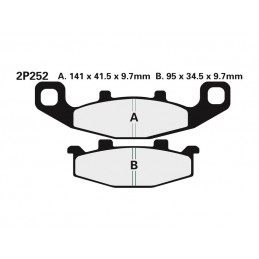 NISSIN Street Semi-Metallic Brake pads - 2P-252NS