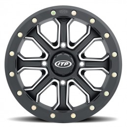 ITP Velocity Wheel 14x7 4x137 5+2 (+40mm) Matte Black/Polished