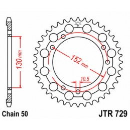 JT SPROCKETS Steel Standard Rear Sprocket 729 - 530