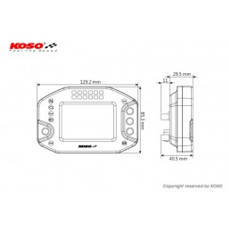 KOSO Rs2 Multifunction Dashboard