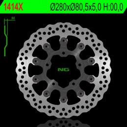 NG BRAKE DISC Petal Floating Brake Disc - 1414X