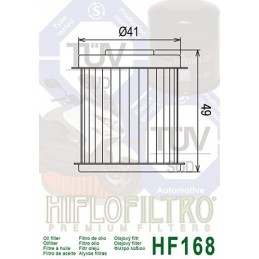HIFLOFILTRO HF168 Oil Filter Daelim NS125