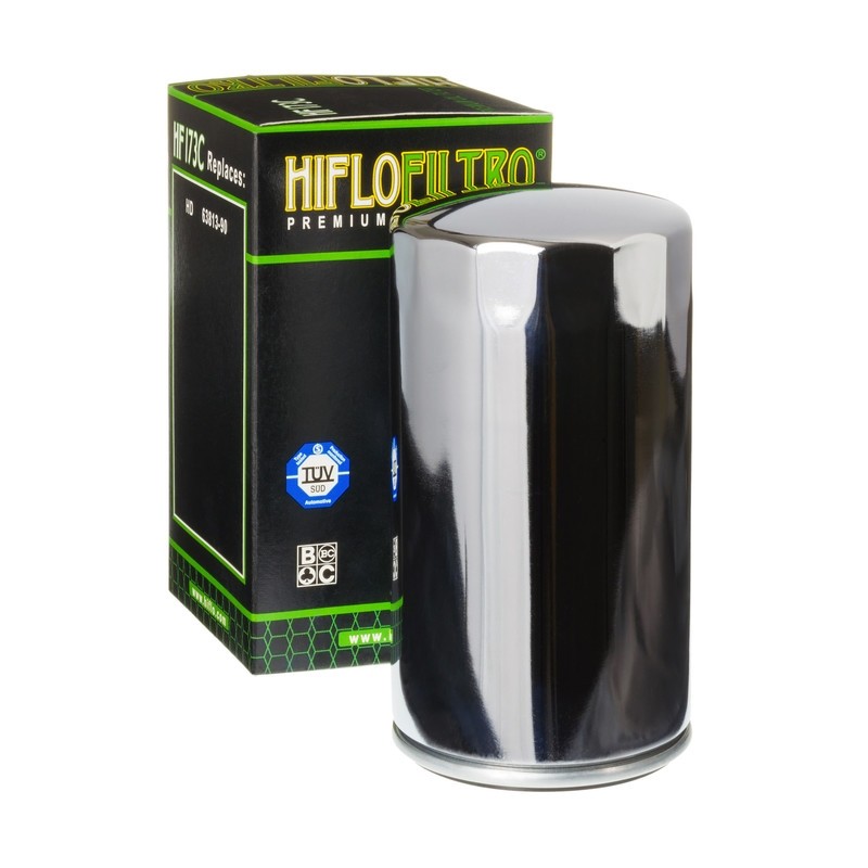HIFLOFILTRO HF173C Oil Filter Chrome Harley Davidson