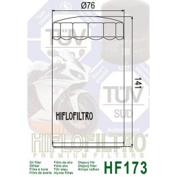 HIFLOFILTRO HF173C Oil Filter Chrome Harley Davidson