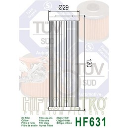HIFLOFILTRO HF631 Oil Filter Beta