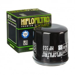 HIFLOFILTRO HF553 Oil Filter Black Benelli